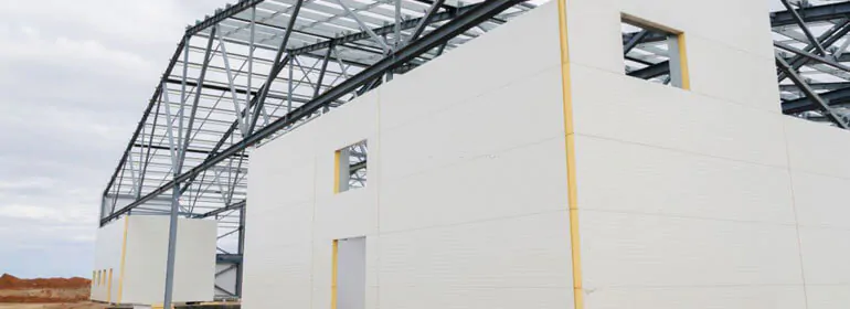 Almacén en construcción utilizando Multypanel